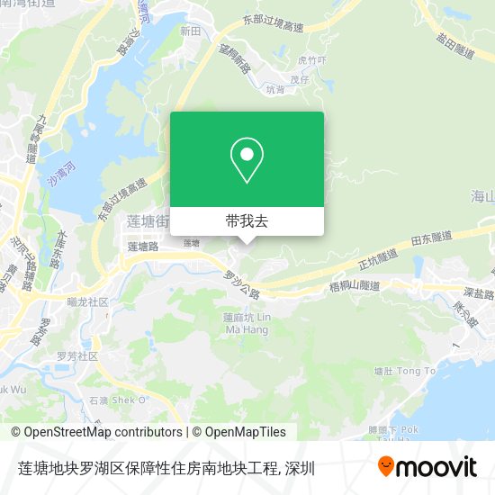 莲塘地块罗湖区保障性住房南地块工程地图
