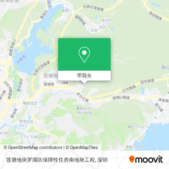 莲塘地块罗湖区保障性住房南地块工程地图