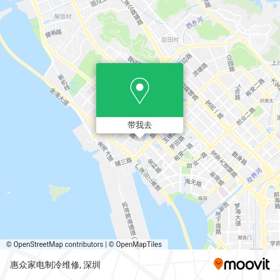 惠众家电制冷维修地图