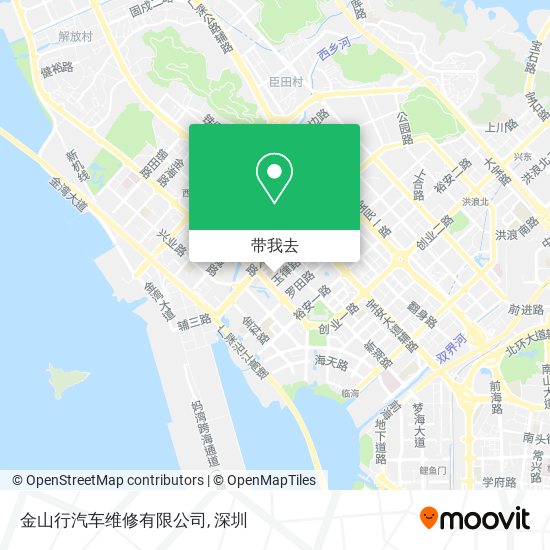 金山行汽车维修有限公司地图