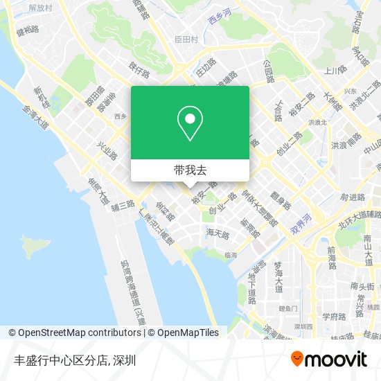 丰盛行中心区分店地图