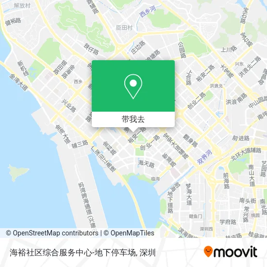 海裕社区综合服务中心-地下停车场地图