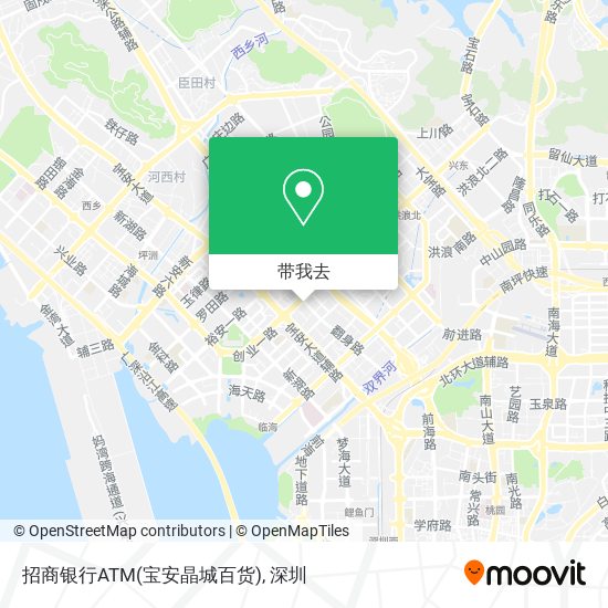 招商银行ATM(宝安晶城百货)地图