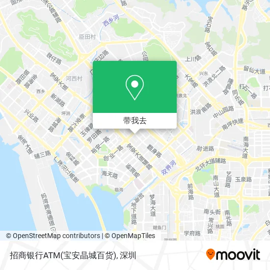 招商银行ATM(宝安晶城百货)地图