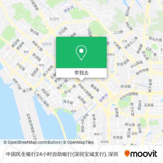 中国民生银行24小时自助银行(深圳宝城支行)地图