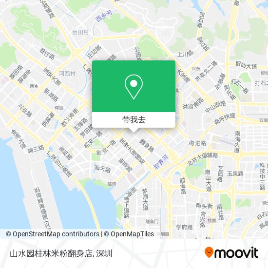 山水园桂林米粉翻身店地图
