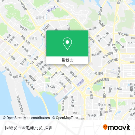 恒诚发五金电器批发地图