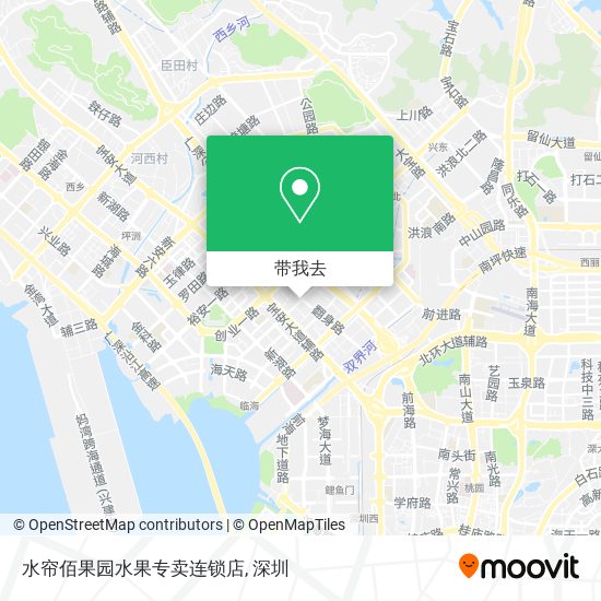水帘佰果园水果专卖连锁店地图