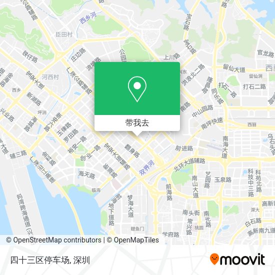 四十三区停车场地图