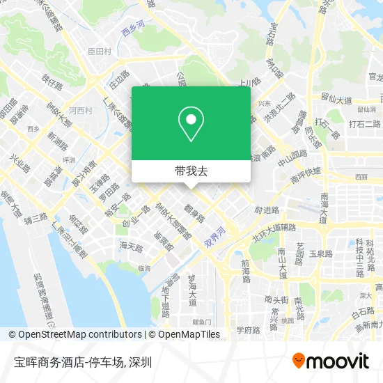 宝晖商务酒店-停车场地图