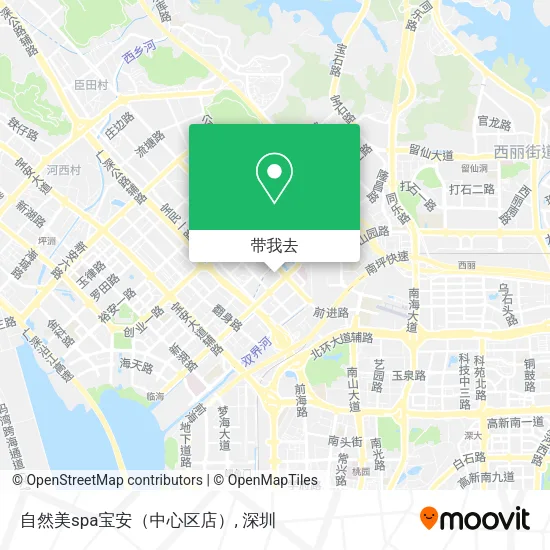 自然美spa宝安（中心区店）地图