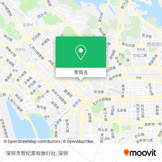 深圳市世纪里程旅行社地图
