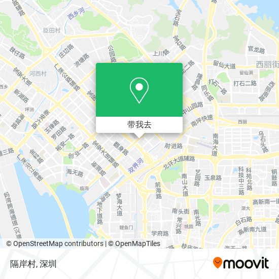 隔岸村地图