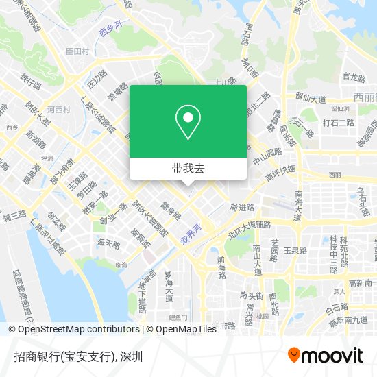 招商银行(宝安支行)地图