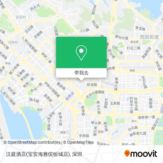 汉庭酒店(宝安海雅缤纷城店)地图