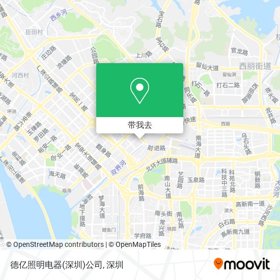 德亿照明电器(深圳)公司地图