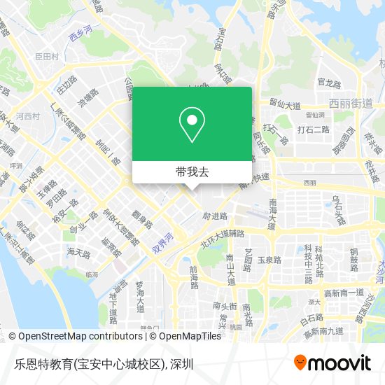 乐恩特教育(宝安中心城校区)地图