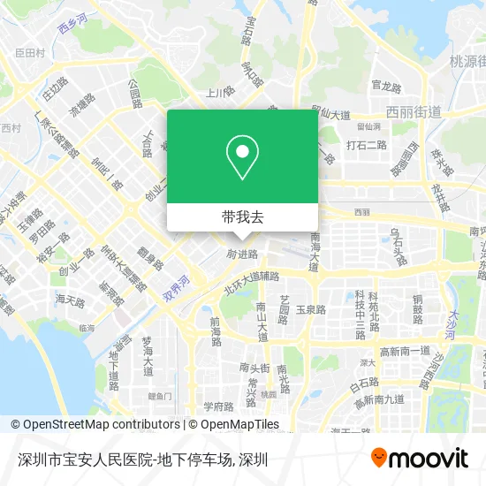 深圳市宝安人民医院-地下停车场地图