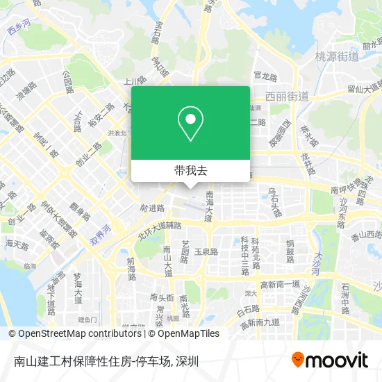 南山建工村保障性住房-停车场地图