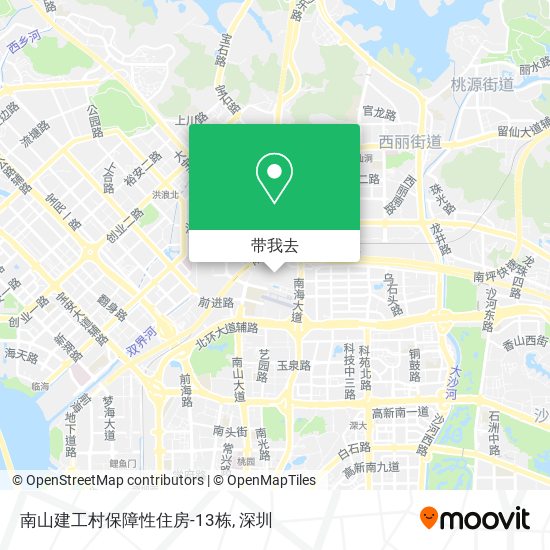 南山建工村保障性住房-13栋地图