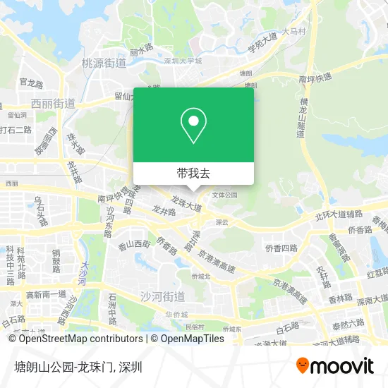 塘朗山公园-龙珠门地图