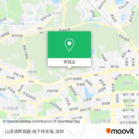 山语清晖花园-地下停车场地图