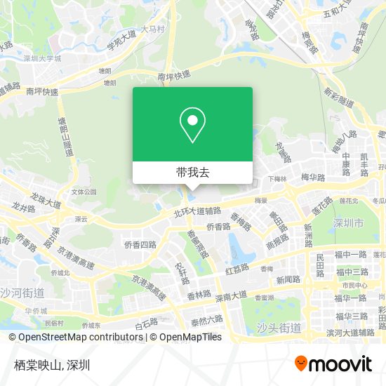 栖棠映山地图