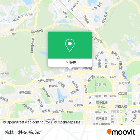 梅林一村-66栋地图