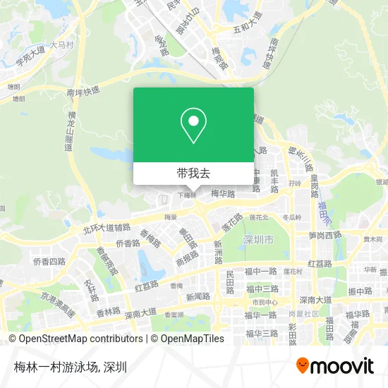 梅林一村游泳场地图