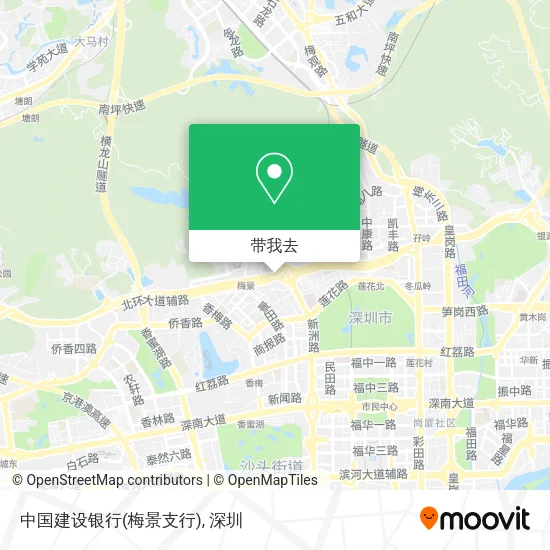 中国建设银行(梅景支行)地图