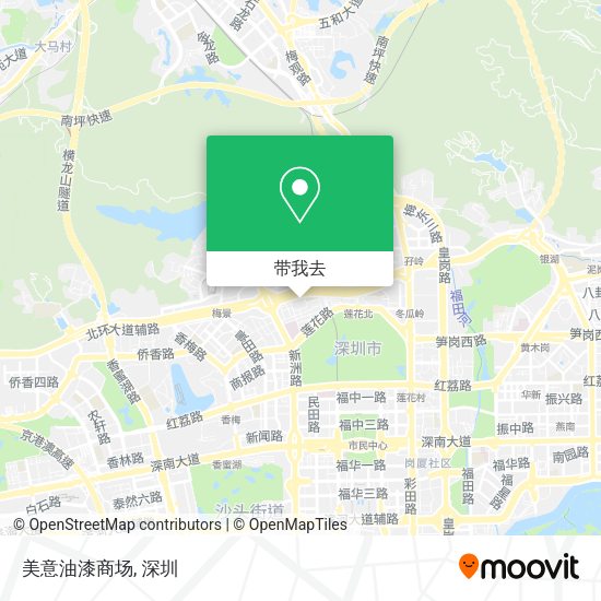 美意油漆商场地图