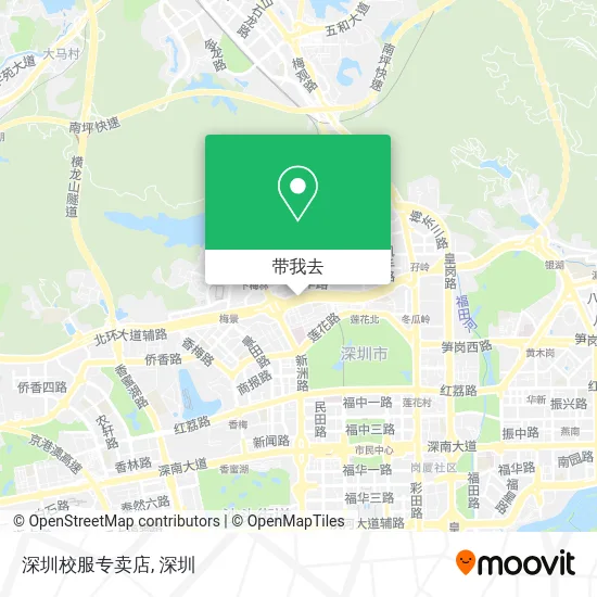 深圳校服专卖店地图