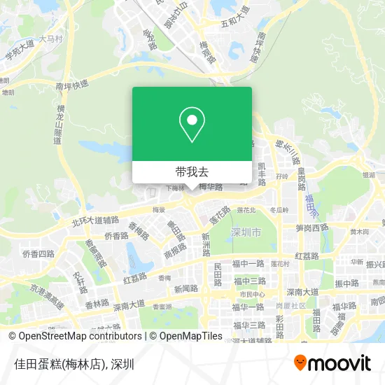 佳田蛋糕(梅林店)地图