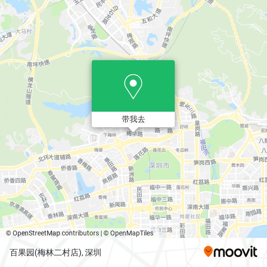 百果园(梅林二村店)地图