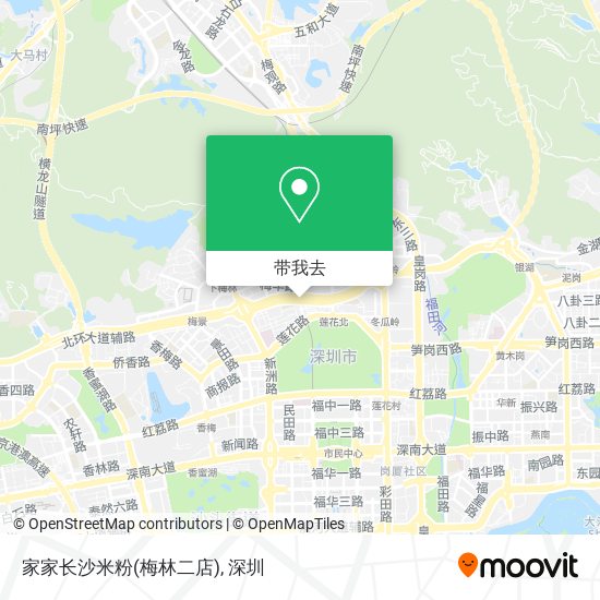 家家长沙米粉(梅林二店)地图