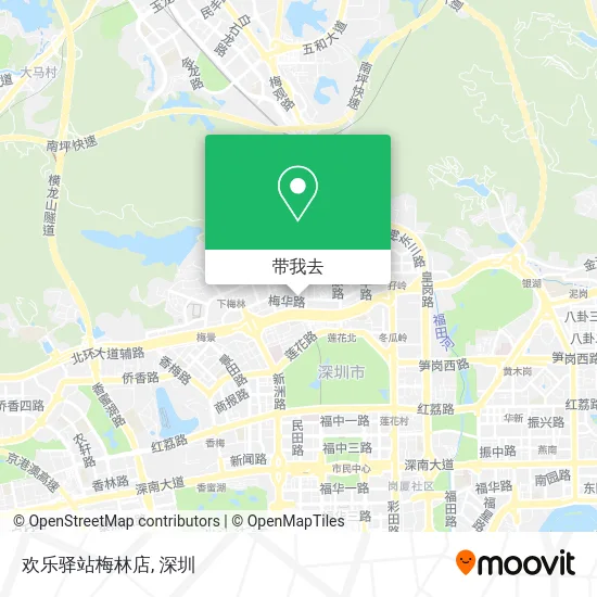 欢乐驿站梅林店地图