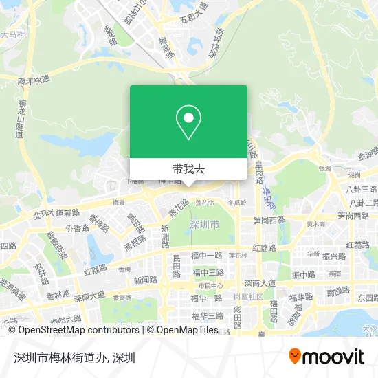 深圳市梅林街道办地图