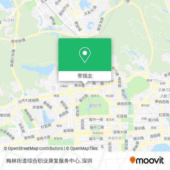 梅林街道综合职业康复服务中心地图