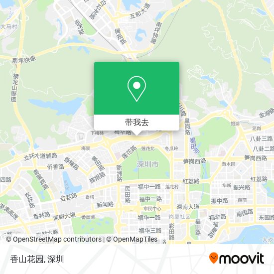 香山花园地图