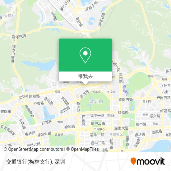 交通银行(梅林支行)地图