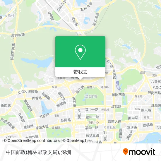 中国邮政(梅林邮政支局)地图