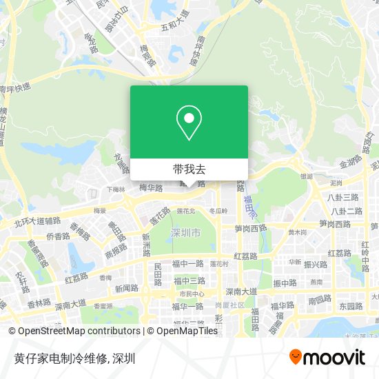 黄仔家电制冷维修地图
