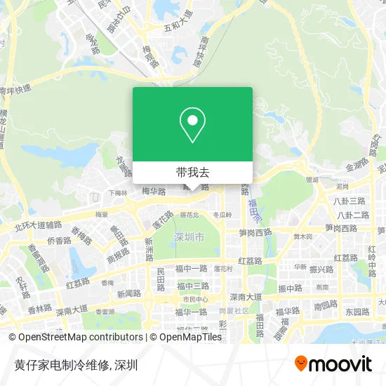 黄仔家电制冷维修地图