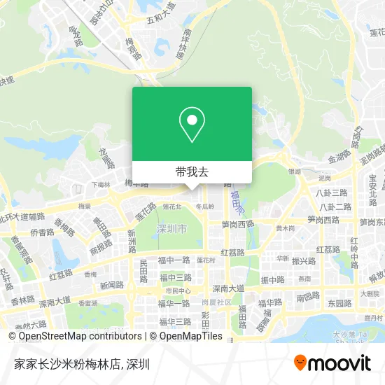 家家长沙米粉梅林店地图