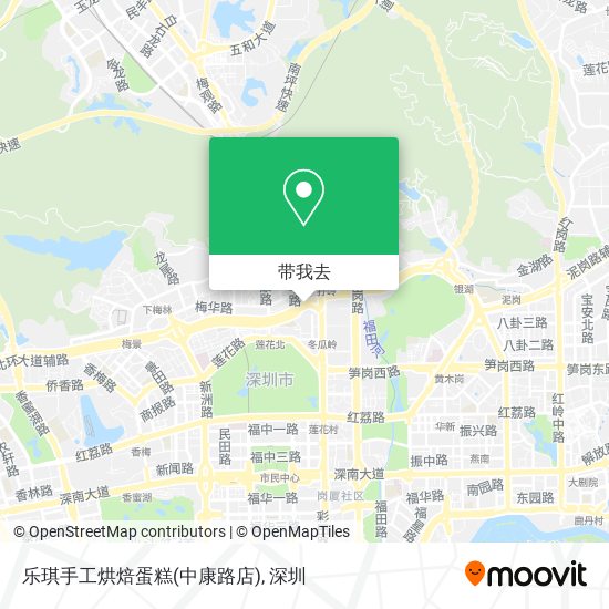 乐琪手工烘焙蛋糕(中康路店)地图