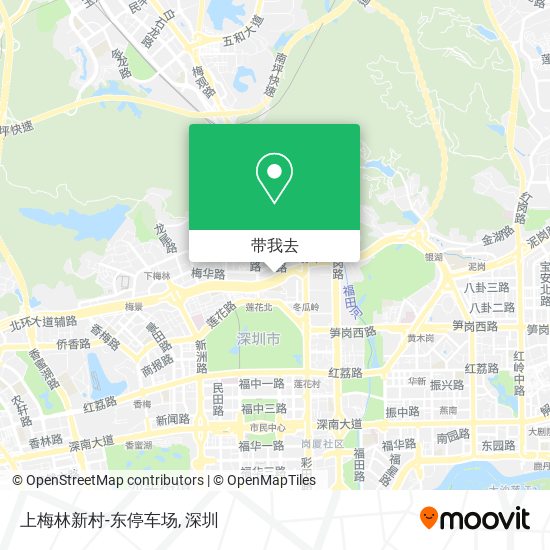 上梅林新村-东停车场地图