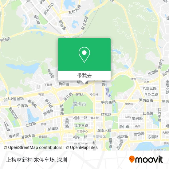 上梅林新村-东停车场地图