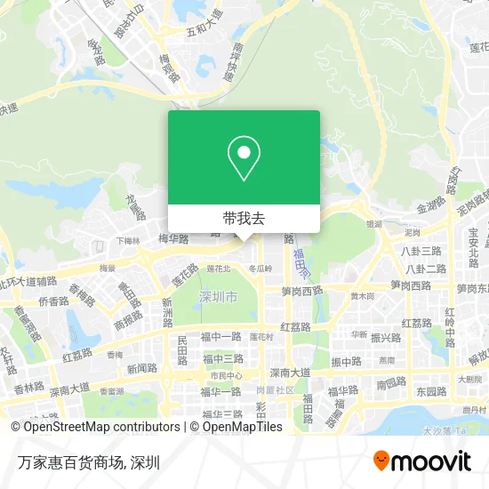 万家惠百货商场地图