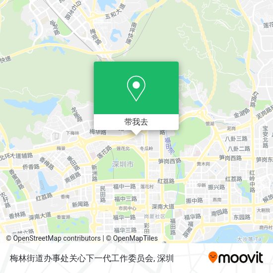 梅林街道办事处关心下一代工作委员会地图