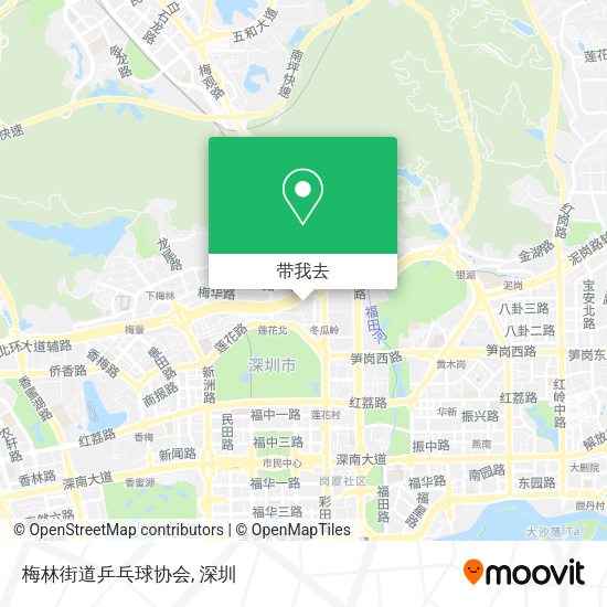 梅林街道乒乓球协会地图
